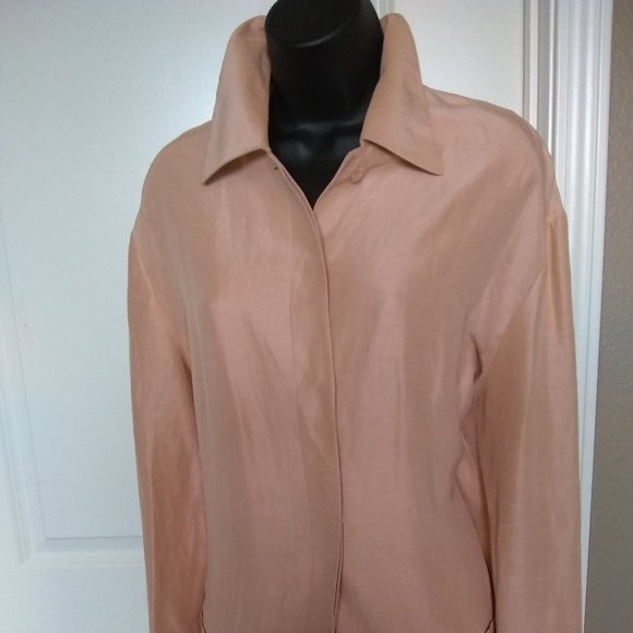 Linen-Silk Jacket - Picture 1 of 4